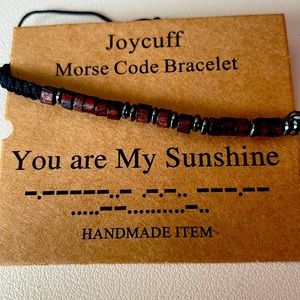 Joycuff Morse Code Bracelet You are my Sunshine